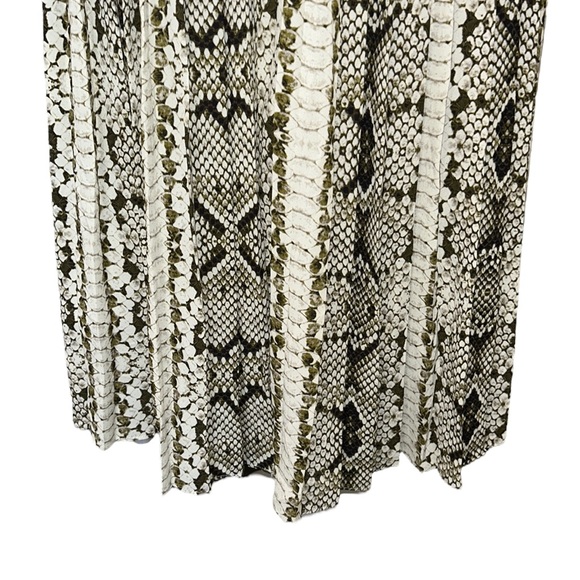 J. Crew Snakeskin Python Pleated A-Line Midi Slip Skirt - 8 - Picture 11 of 15